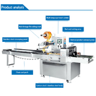 Automatic Horizontal Flow Pack Machine For Bread Cake Muffin Mask