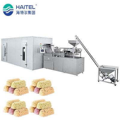Snack Fabrikası 1000 Kg / H için PLC Kontrollü Yulaf Çikolata Üretim Hattı