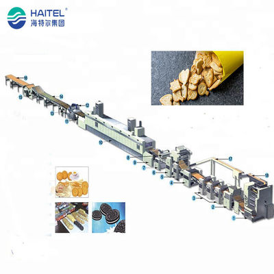 220V / 380V Otomatik Oreo Sandviç Bisküvi Makinesi Hattı 2000kgs